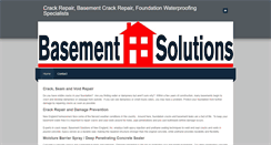 Desktop Screenshot of basementsolutionsne.com
